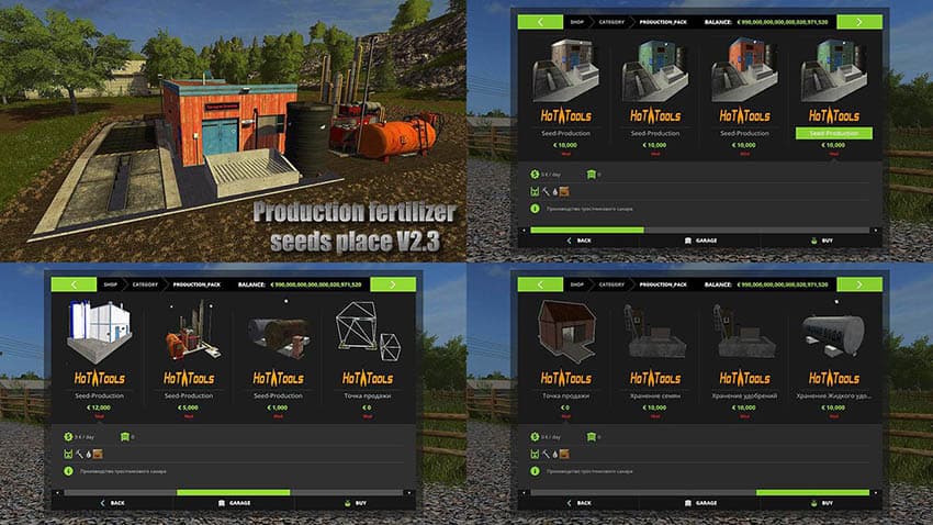 Production Fertilizer seeds place