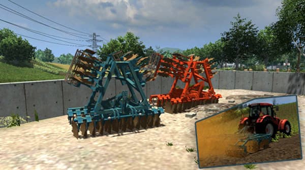 Raven And URSUS Disc Harrows Set