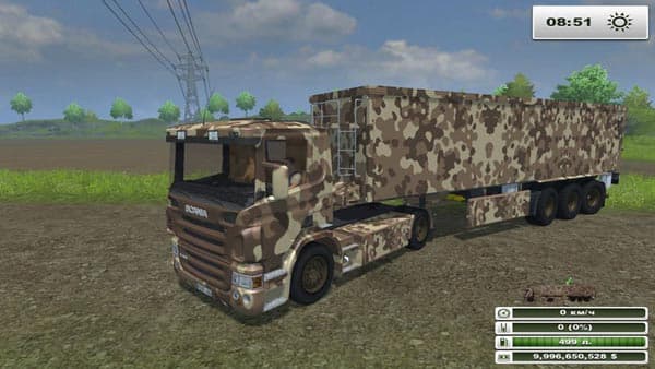 Scania R420 & Kroeger SRB35 Desert
