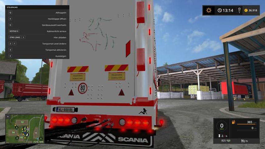 Scania R730 cattle truck