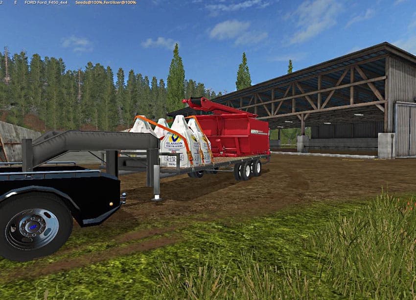 Seed tender trailer