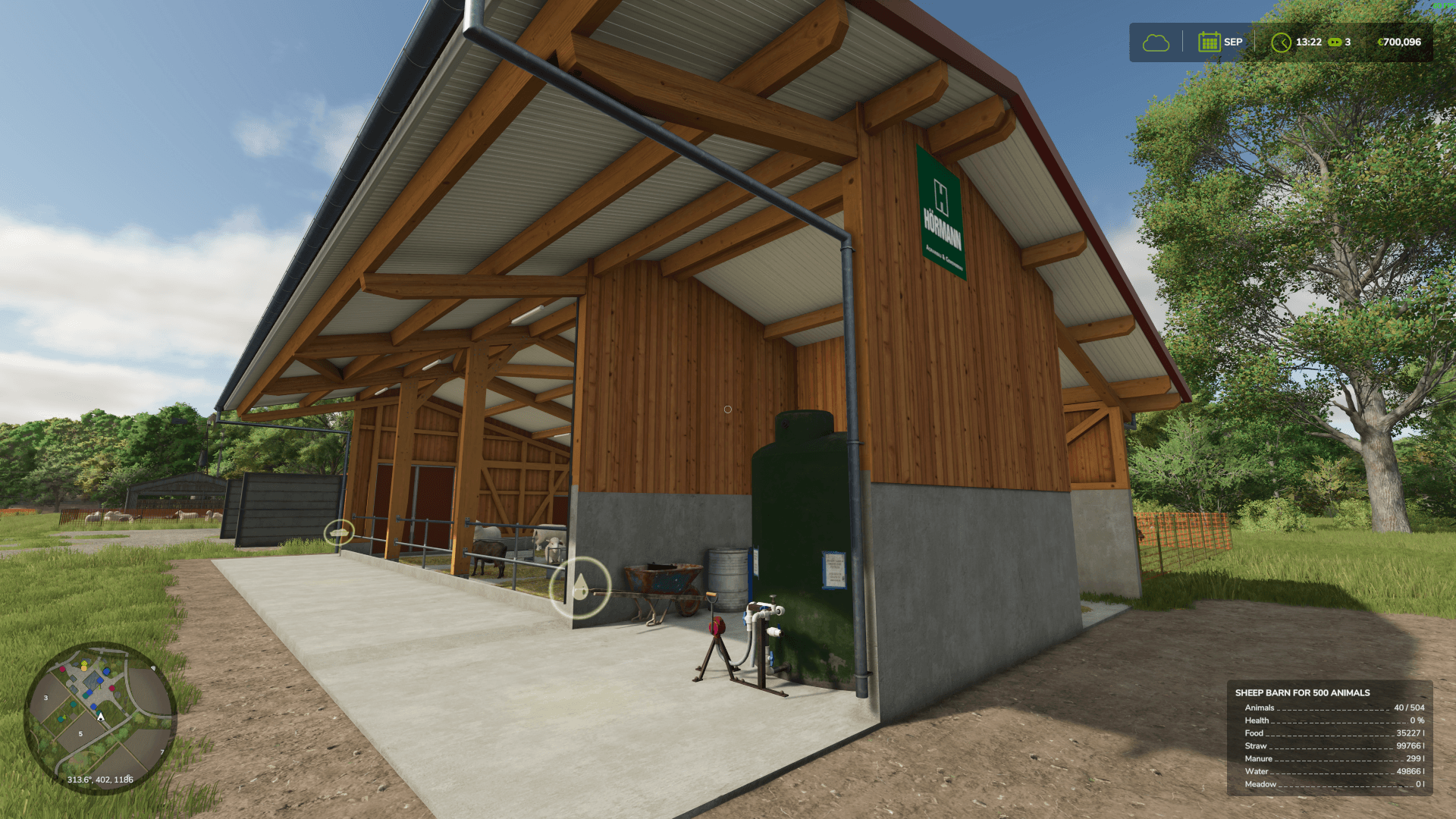 Sheep barn 500