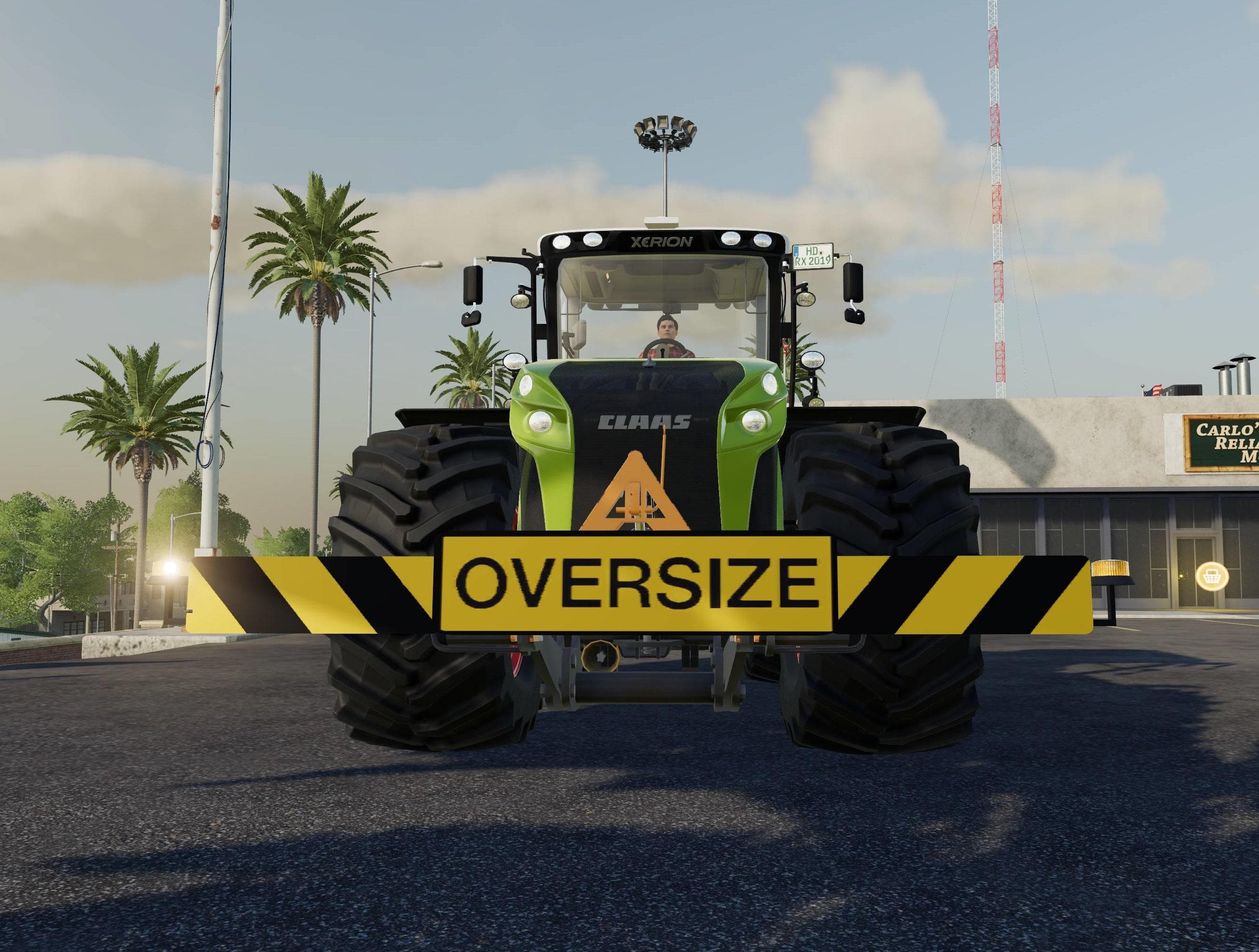 Three Point OversizedLoad Sign