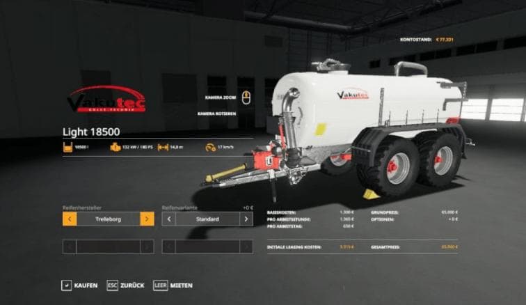 Vakutec Light 18500 Trailer