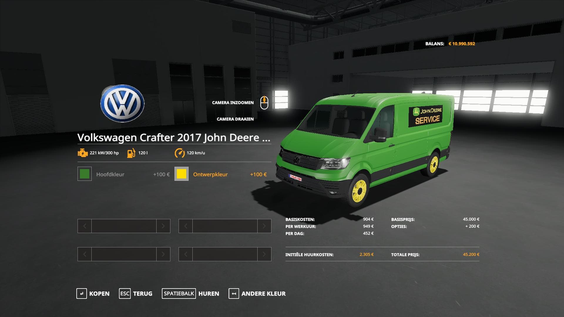 Volkswagen Crafter 2017 John Deere Service
