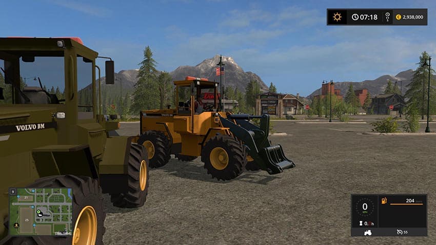 Volvo L90C Military Green and Yellow