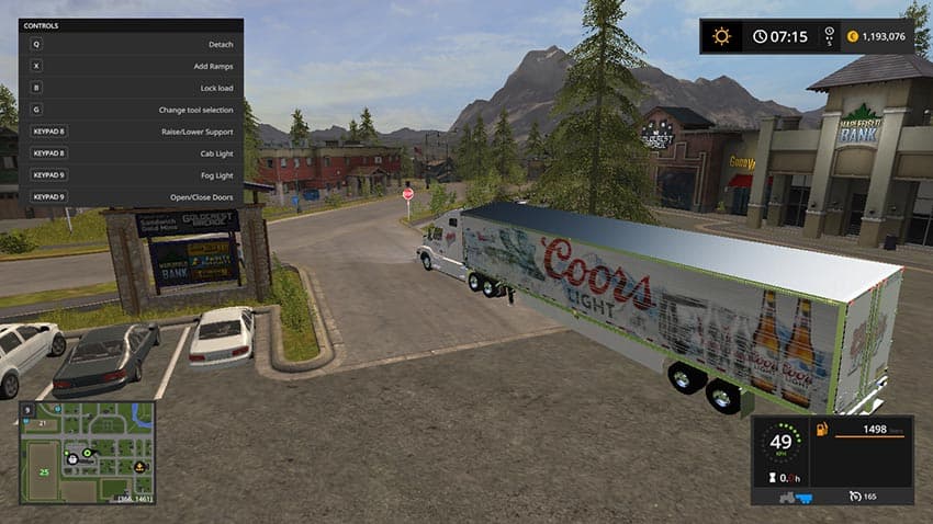 Volvo Truck And Trailer In Coors Colors