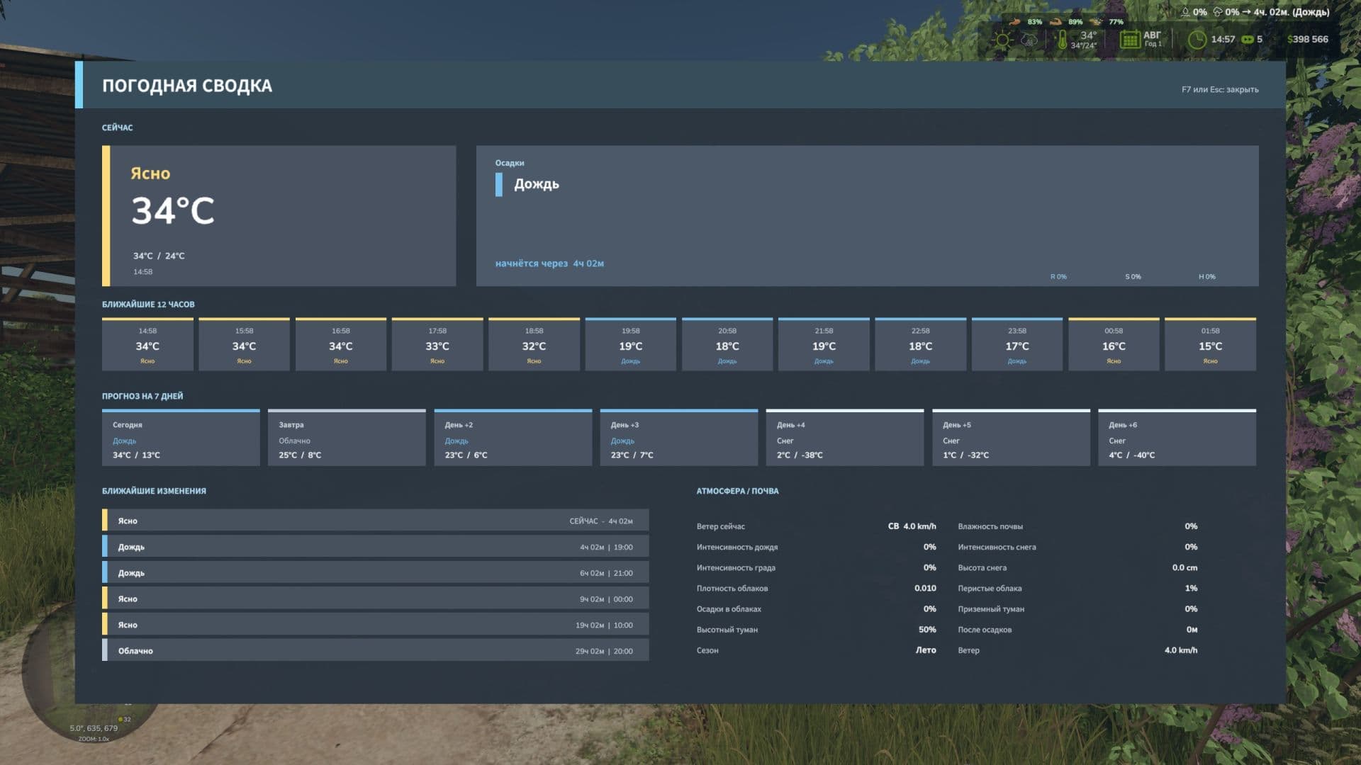 Weather Information HUD