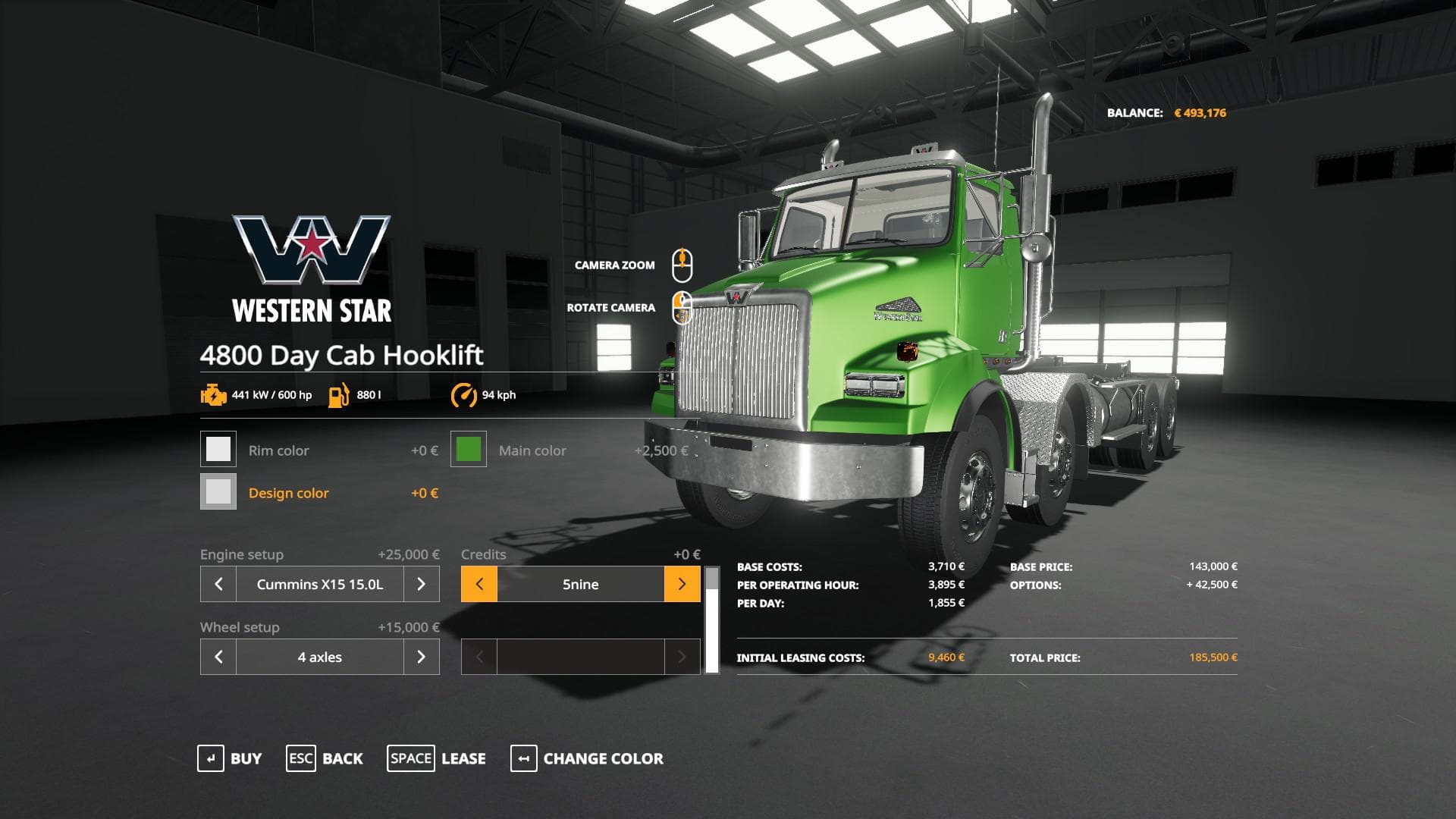 Western Star 4800 hooklift
