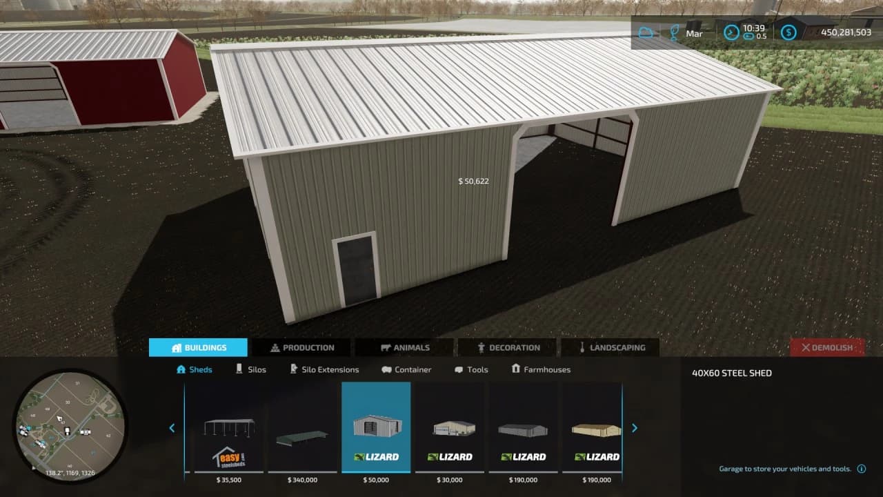 40X60 STEEL SHED