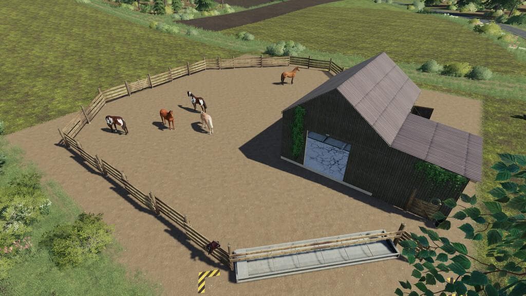 A SMALL HORSE STABLE