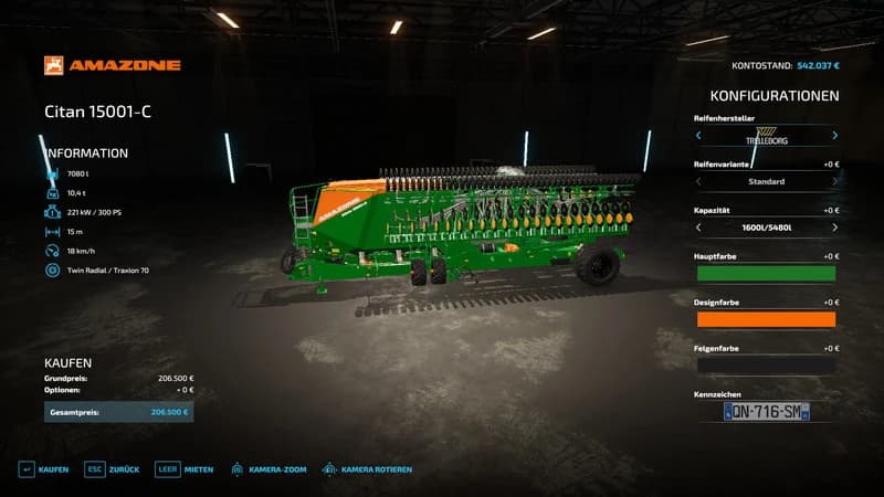 AMAZONE CITAN 15001 MULTIFRUIT DS