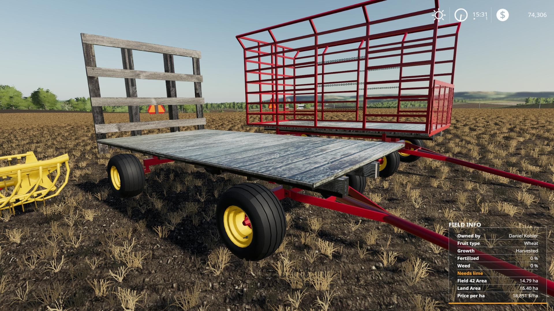 AUTOLOAD HAY WAGON