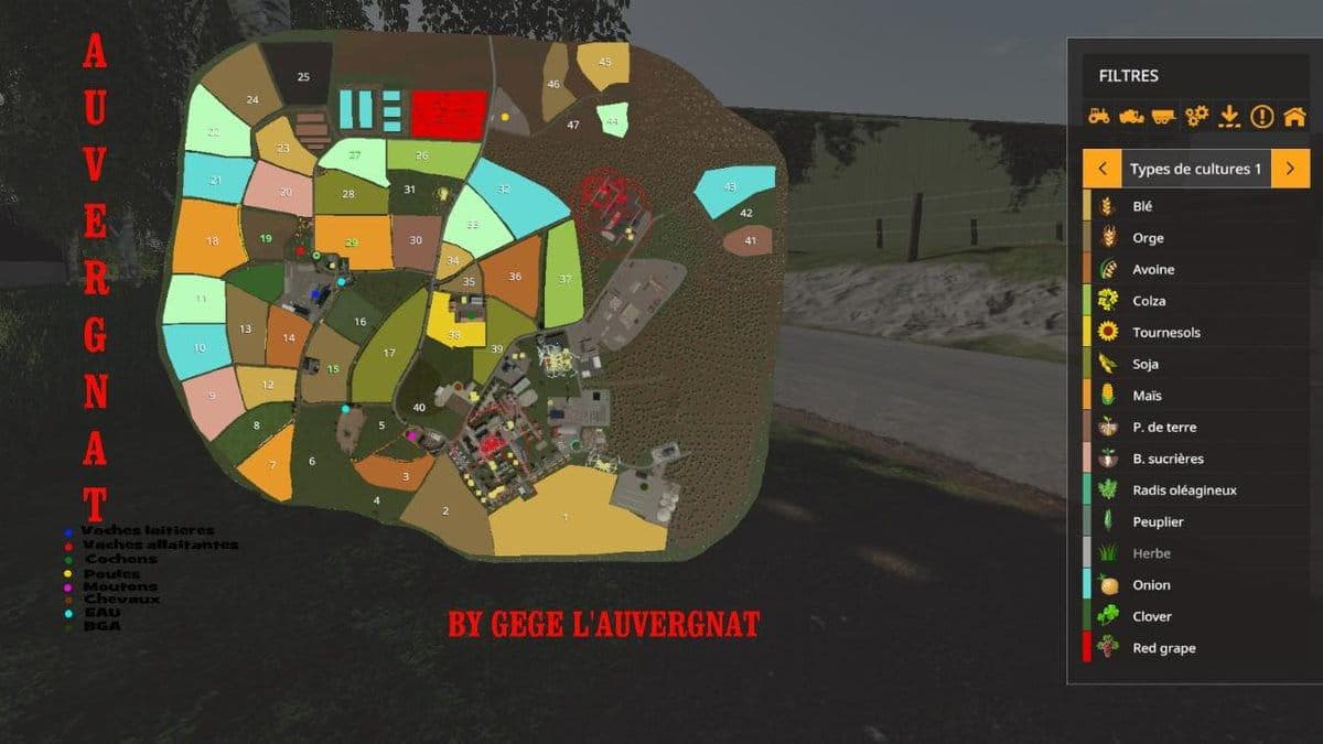 L'AUVERGNATE MAP