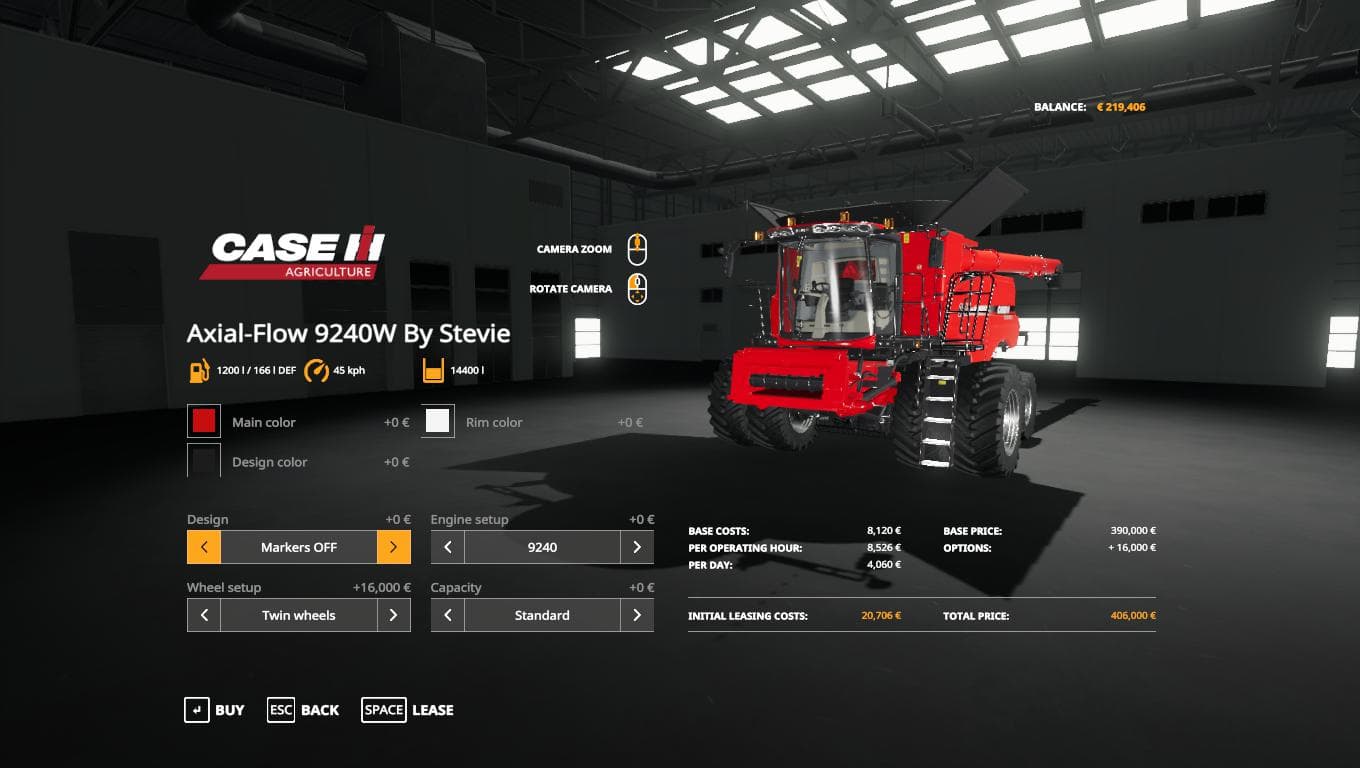 AXIAL COMBINE UPDATE