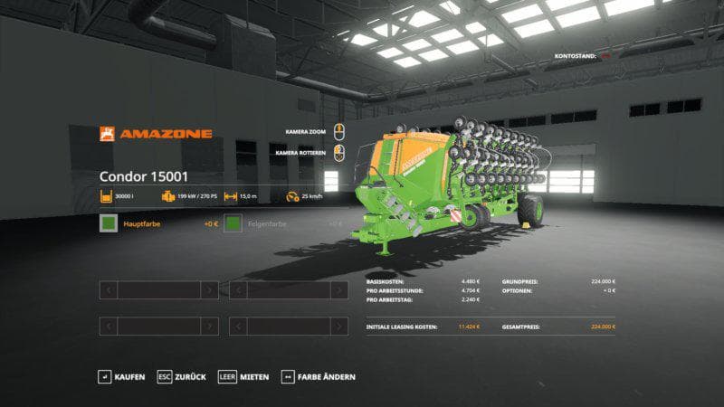Amazone Condor 15001