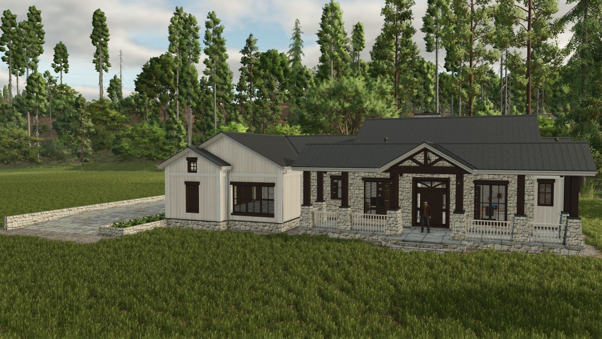 American Stone Farm House