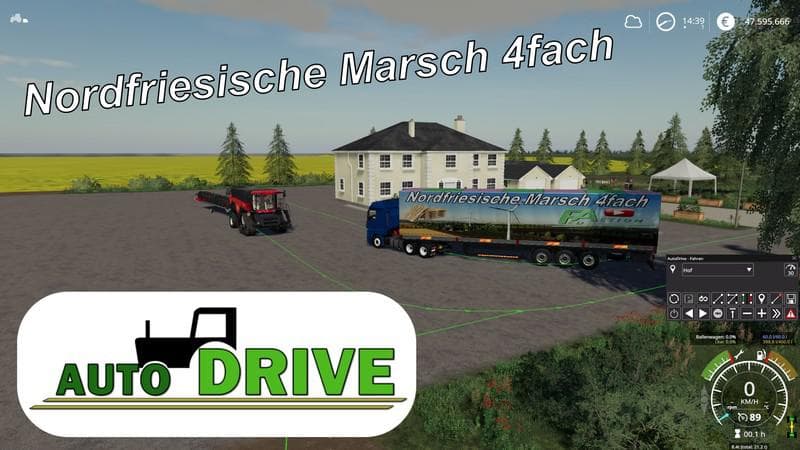 AUTODRIVE ROUTE NETWORK NF MARCH 4-WAY WITH TRENCHES