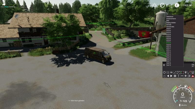 Autodrive courses for the map Hof Bergmann