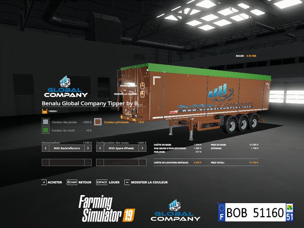 BENALU GLOBAL COMPANY TIPPER BY BOB51160