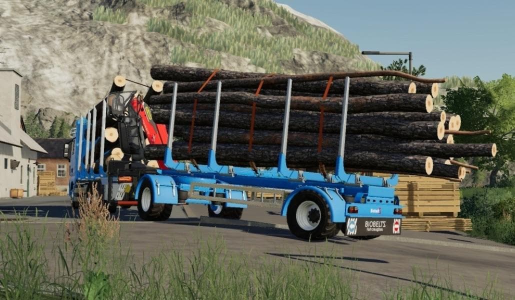 BIOBELTZ TURNTABLE TIMBER TRAILER