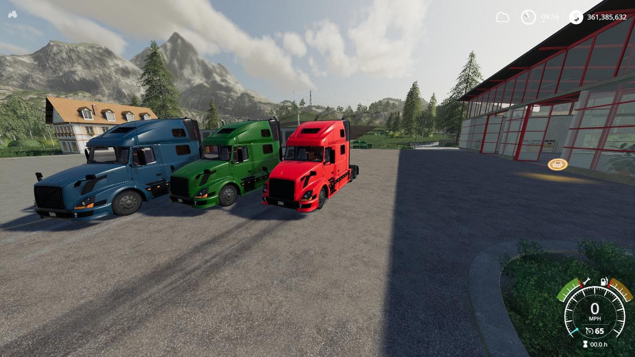 BLUE RED GREEN VOLVO 780