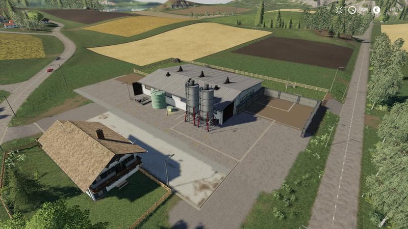 Big pigsty with animal pen extension