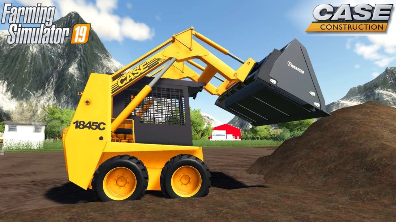 CASE 1845C + BUCKET