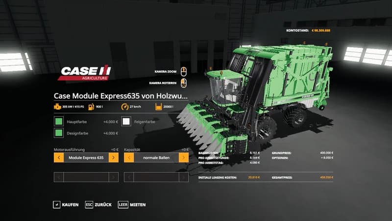 CASE MODULE EXPRESS635 VON HOLZWURM