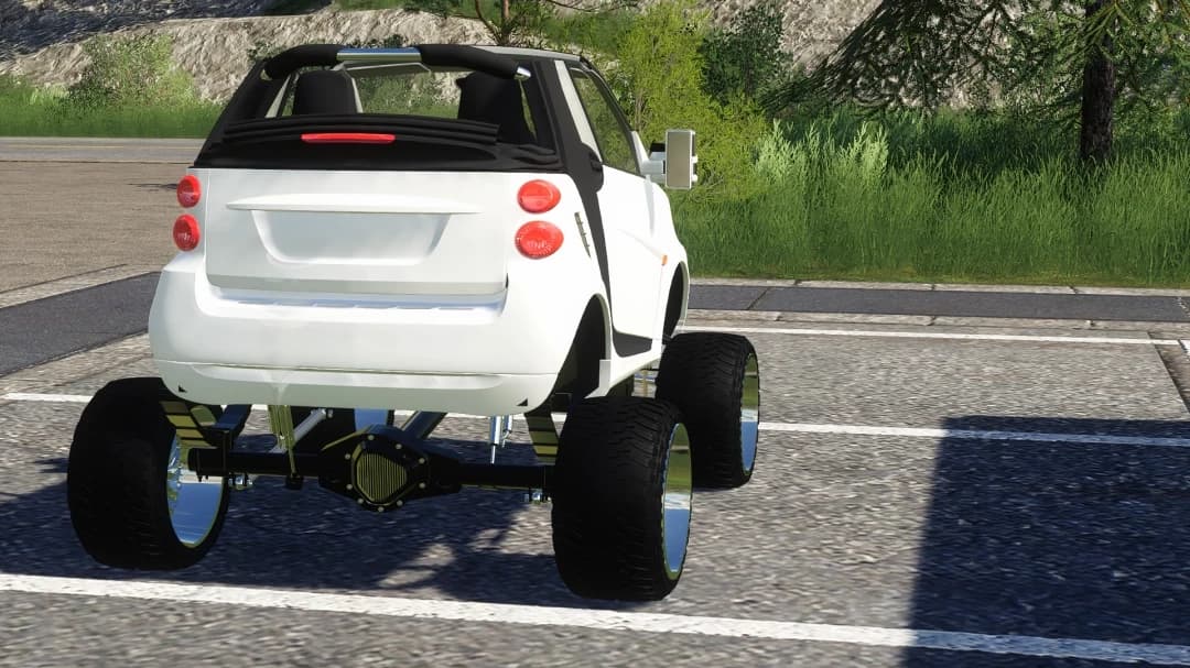 CLAPPED OUT LIFTED SMART CAR