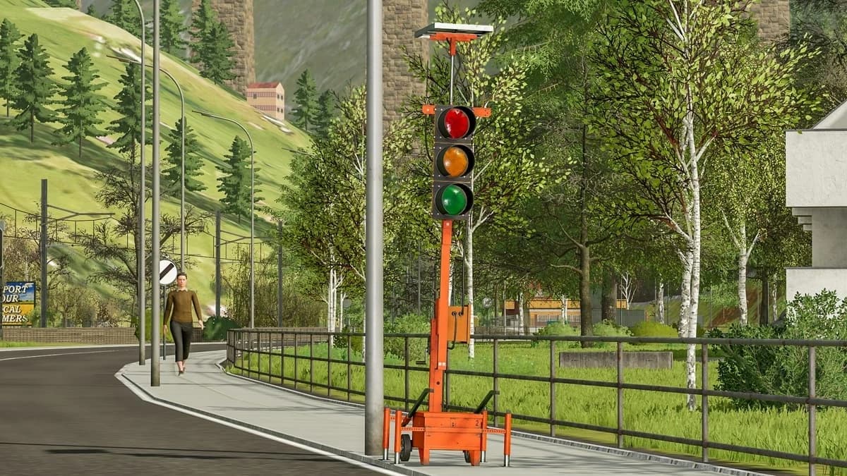 CONSTRUCTION SITE TRAFFIC LIGHT