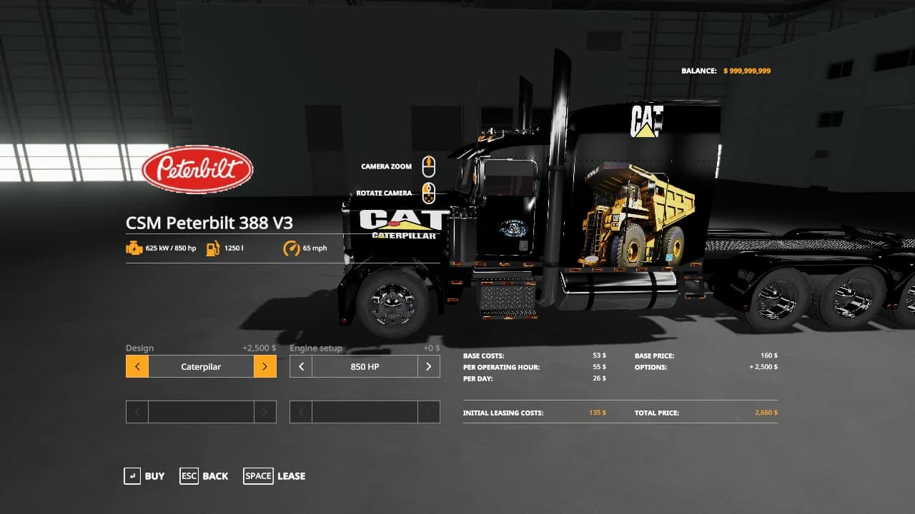 CSM PETERBILT 388 18 WHEELER TRUCK