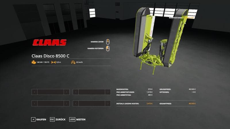 Claas Mower Pack
