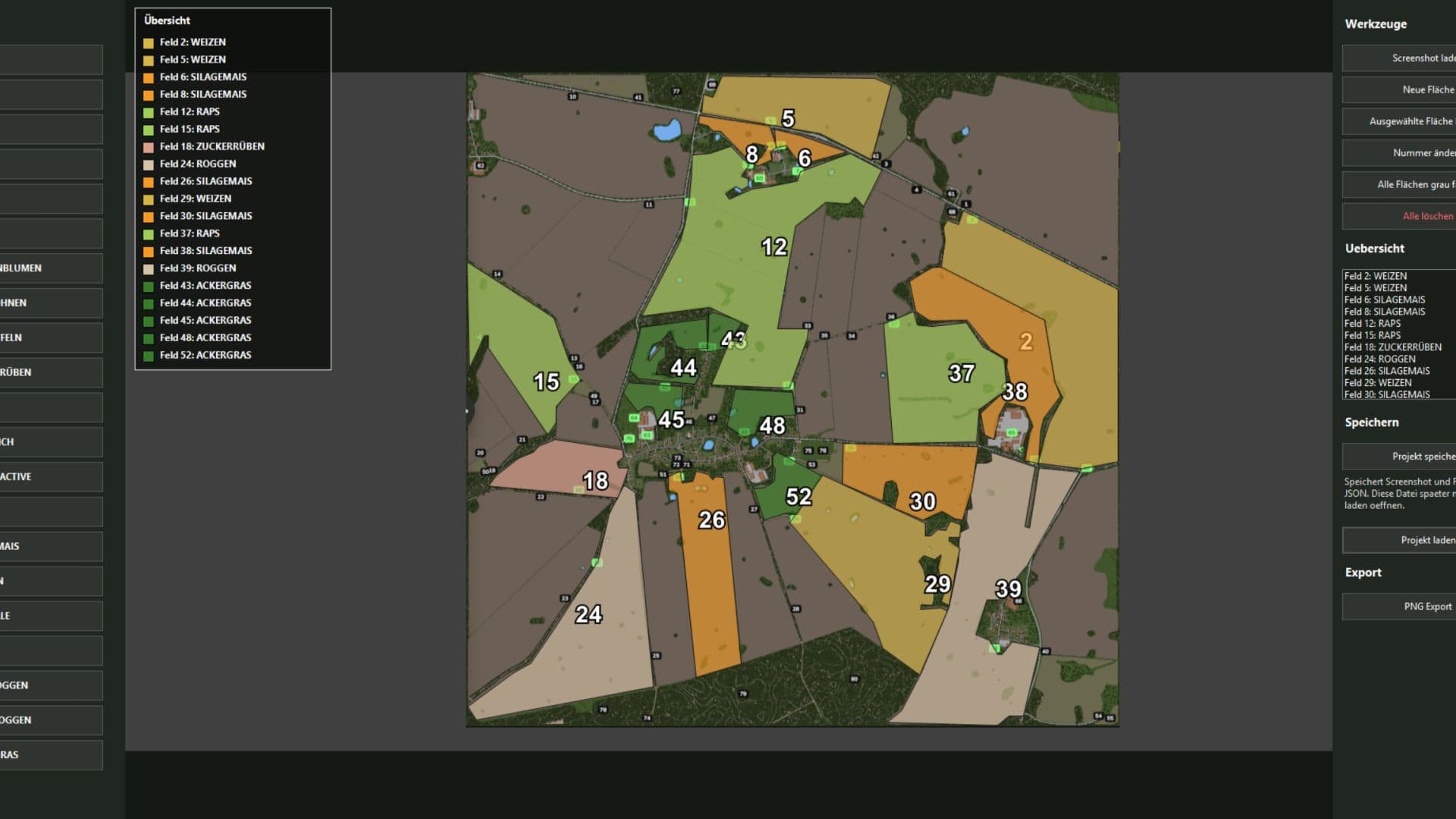 Crop planner program