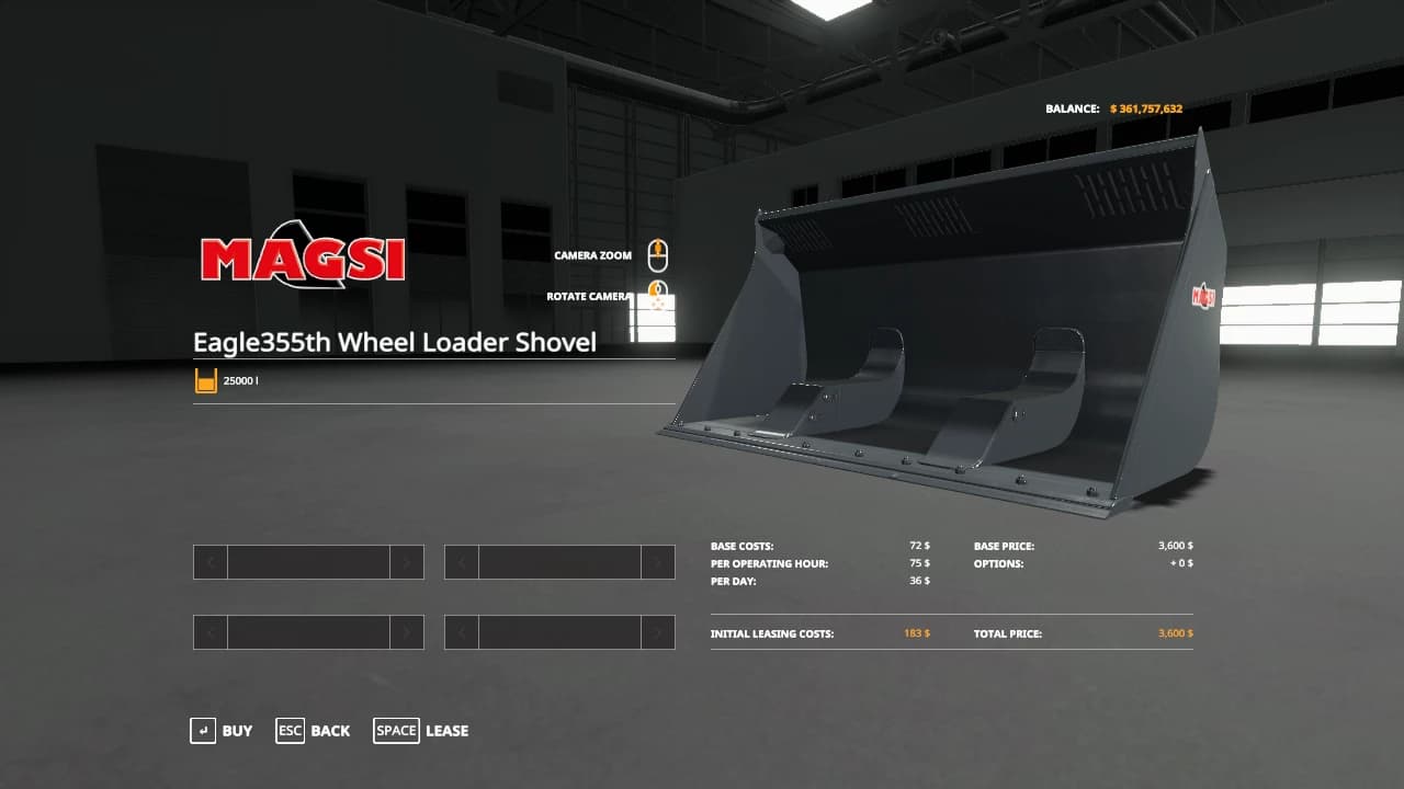 EAGLE355TH WHEEL LOADER SHOVEL
