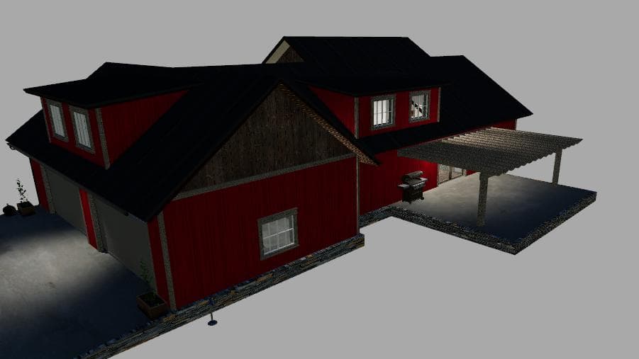 EMR FARMHOUSE RETEXTURE IN RED