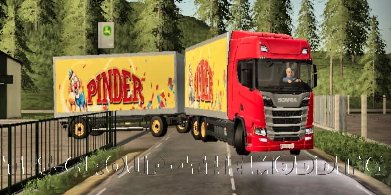 ENSEMBLE SCANIA REMORQUE PINDER