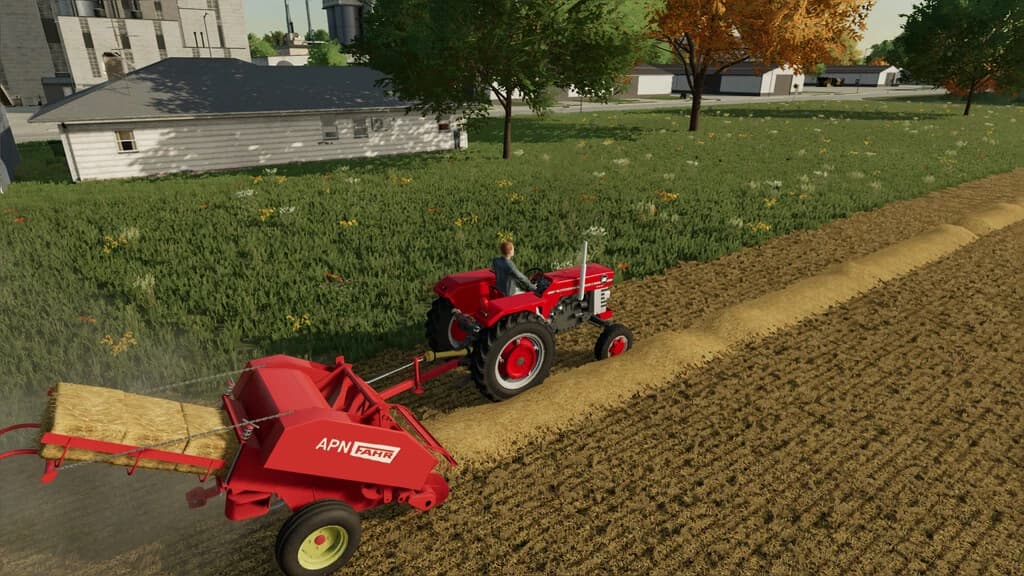 FAHR APN BALER AND AUTOLOAD BALE TRAILER