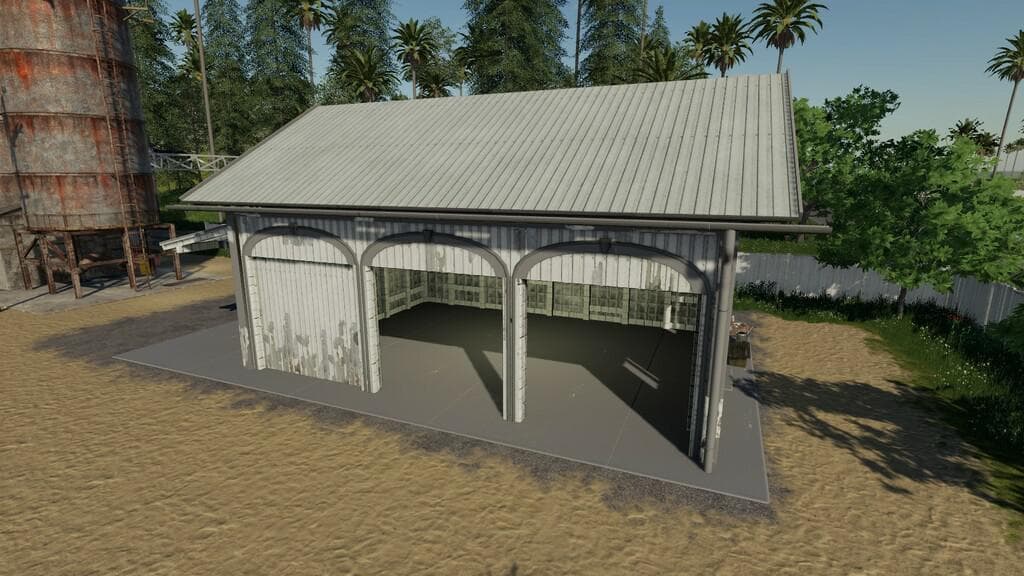 FARMHOUSE GARAGE WITH WORKING DOORS AND LIGHT