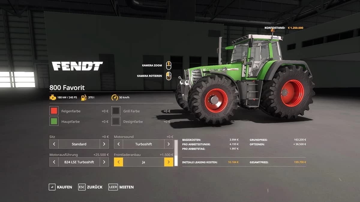 FENDT FAVORIT 800