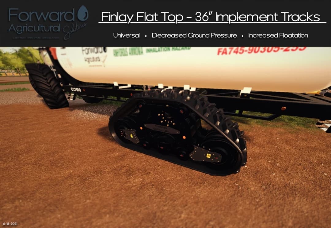 FINLAY FLAT TOP - 36” IMPLEMENT TRACKS