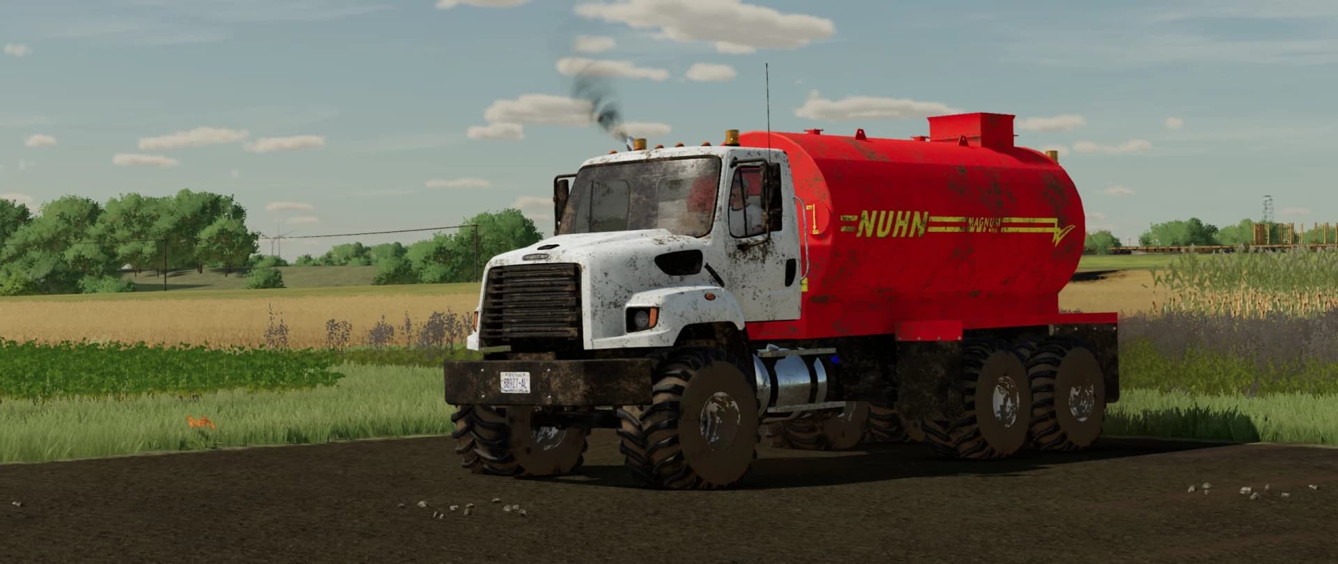 FREIGHTLINER 108SD WITH NUHN MAGNUM 4000 LIQUID MANURE SPREADER