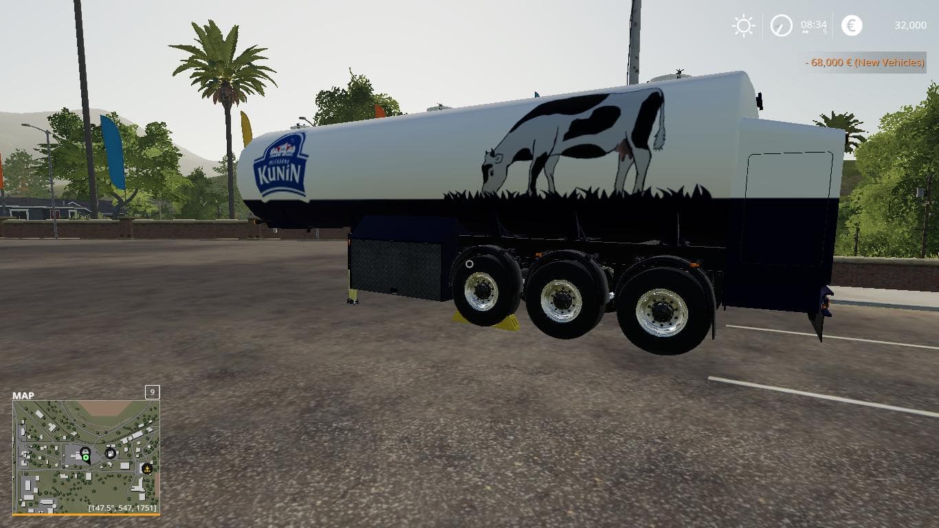 FS19 CZECH TRAILER MILCH CISTERN