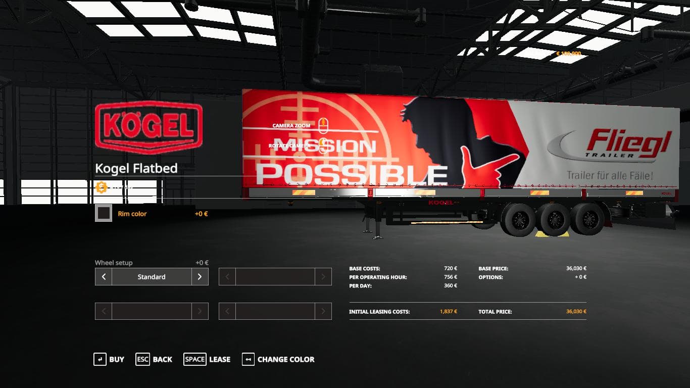 FS19 FLIEGL AUTOLOADER TRAILER