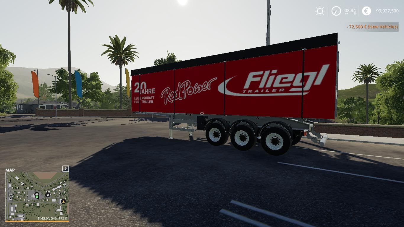 FS19 FLIEGL TIPPER RED POWER