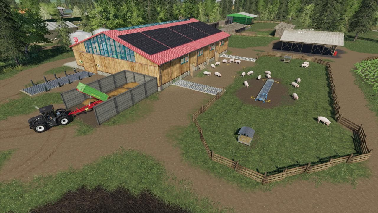 FS19 Organic Pigsty Placeable