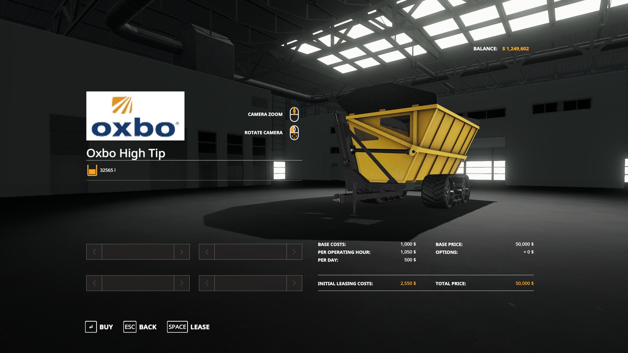 FS19 Oxbo Dump Cart