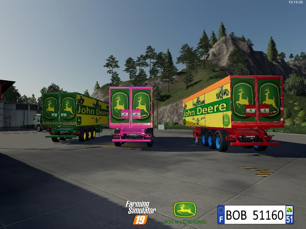 FS19 Pack Trailer John Deere By BOB51160