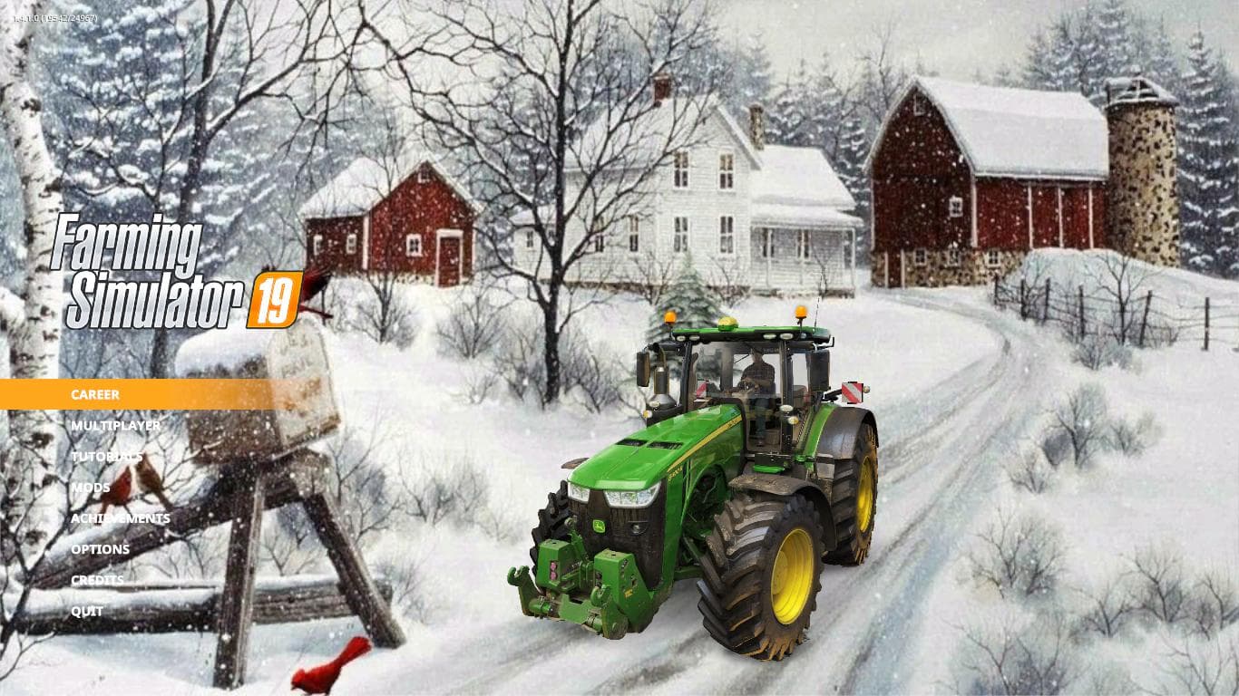 FS19 WINTER FARM MENU BACKGROUND