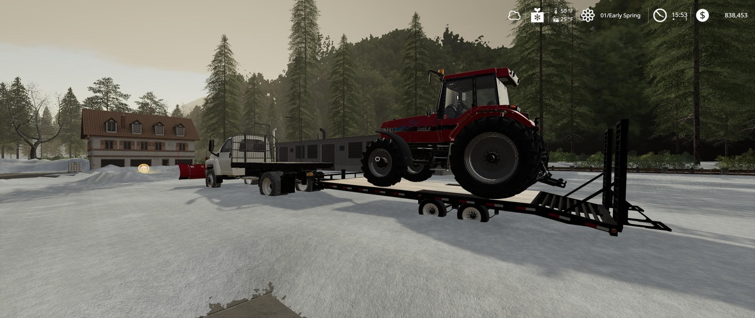 GMC Topkick Flatbed Plow Truck